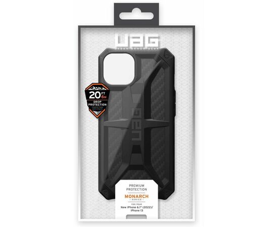 Чехол для моб. телефона Uag Apple iPhone 14 Monarch, Carbon Fiber (114032114242), изображение 12 Чехол для моб. телефона Uag Apple iPhone 14 Monarch, Carbon Fiber (114032114242), изображение 12