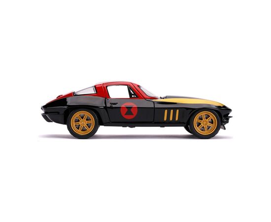 Машина Jada металлическая Марвел Мстители Chevrolet Corvette (1966) + фигурка Черной вдовы 1:24 (253225014), изображение 12 Машина Jada металлическая Марвел Мстители Chevrolet Corvette (1966) + фигурка Черной вдовы 1:24 (253225014), изображение 12