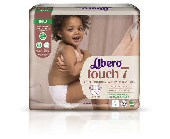 Подгузник Libero Touch Pants Размер 7 (16-26 кг) 26 шт (7322541739786), изображение 2