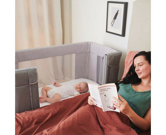 Ліжечко Chicco 3 в 1 Next2Me Forever Темно-бежева (79650.02), зображення 10 Ліжечко Chicco 3 в 1 Next2Me Forever Темно-бежева (79650.02), зображення 10