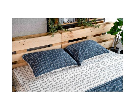 Постельное белье Ardesto Gloria сатин синий евро 200х220 (ART2022DB), изображение 4 Постельное белье Ardesto Gloria сатин синий евро 200х220 (ART2022DB), изображение 4