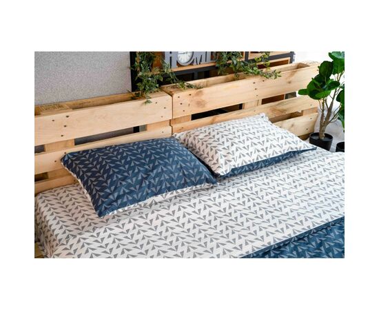 Постельное белье Ardesto Gloria сатин синий евро 200х220 (ART2022DB), изображение 5 Постельное белье Ardesto Gloria сатин синий евро 200х220 (ART2022DB), изображение 5