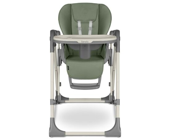 Стульчик для кормления Lionelo 2 в 1 Laurice Green Olive с функцией качели (LO-LAURICE GREEN OLIVE), изображение 3 Стульчик для кормления Lionelo 2 в 1 Laurice Green Olive с функцией качели (LO-LAURICE GREEN OLIVE), изображение 3