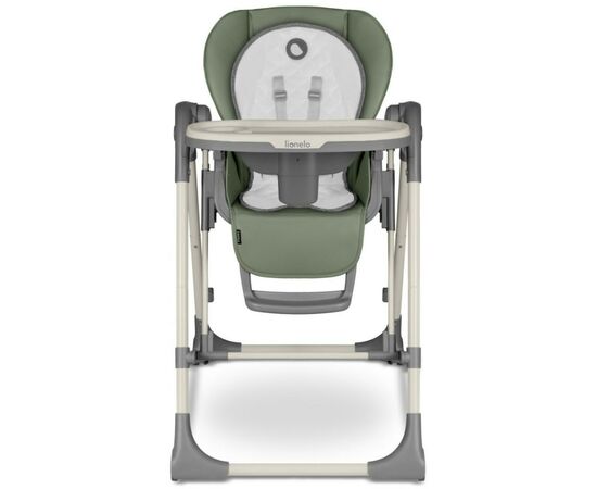 Стульчик для кормления Lionelo 2 в 1 Laurice Green Olive с функцией качели (LO-LAURICE GREEN OLIVE), изображение 4 Стульчик для кормления Lionelo 2 в 1 Laurice Green Olive с функцией качели (LO-LAURICE GREEN OLIVE), изображение 4