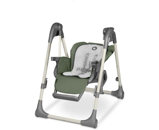 Стульчик для кормления Lionelo 2 в 1 Laurice Green Olive с функцией качели (LO-LAURICE GREEN OLIVE), изображение 5 Стульчик для кормления Lionelo 2 в 1 Laurice Green Olive с функцией качели (LO-LAURICE GREEN OLIVE), изображение 5