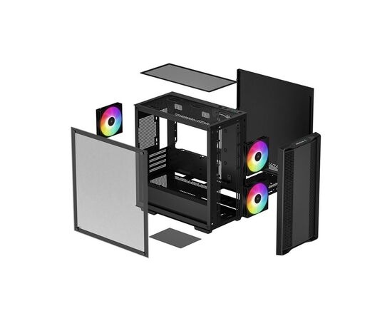 Корпус Deepcool CC360 ARGB (R-CC360-BKAPM3-G-1), изображение 12 Корпус Deepcool CC360 ARGB (R-CC360-BKAPM3-G-1), изображение 12