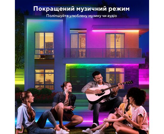Светодиодная лента Govee Phantasy Outdoor LED RGBIC Strip Lights 10м Білий (H61723D1), изображение 6 Светодиодная лента Govee Phantasy Outdoor LED RGBIC Strip Lights 10м Білий (H61723D1), изображение 6