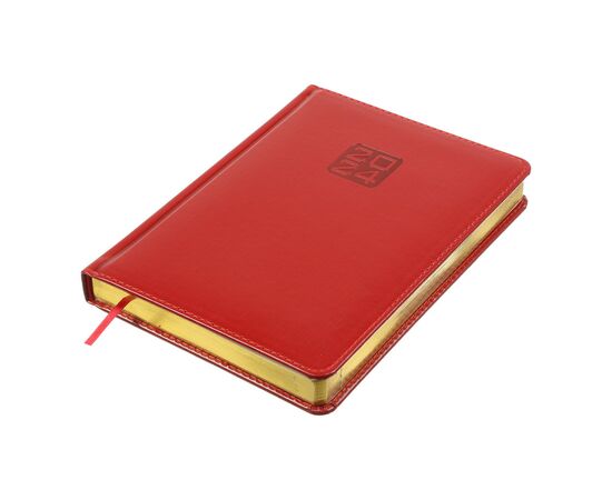 Еженедельник Buromax датированный 2024 BRAVO, А5 красный (BM.2112-05), изображение 2 Еженедельник Buromax датированный 2024 BRAVO, А5 красный (BM.2112-05), изображение 2