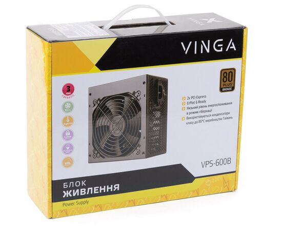 Блок питания Vinga 600W (VPS-600B), изображение 11 Блок питания Vinga 600W (VPS-600B), изображение 11