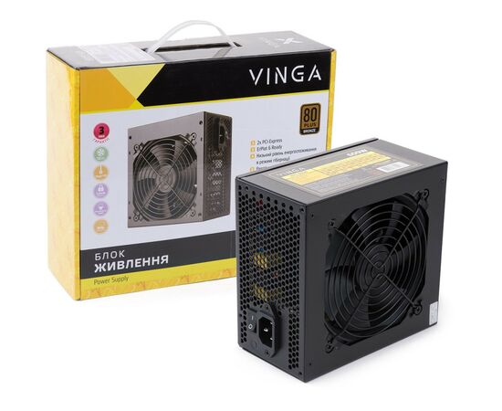 Блок питания Vinga 600W (VPS-600B), изображение 3 Блок питания Vinga 600W (VPS-600B), изображение 3