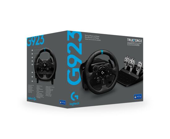 Руль Logitech G923 Racing Wheel and Pedals for PS4 and PC (941-000149), изображение 12 Руль Logitech G923 Racing Wheel and Pedals for PS4 and PC (941-000149), изображение 12