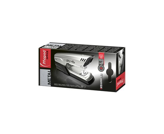 Степлер Maped ADVANCED METAL, металлический, 25л., (скобы 24/6, 26/6), сер (MP.354510), изображение 4 Степлер Maped ADVANCED METAL, металлический, 25л., (скобы 24/6, 26/6), сер (MP.354510), изображение 4