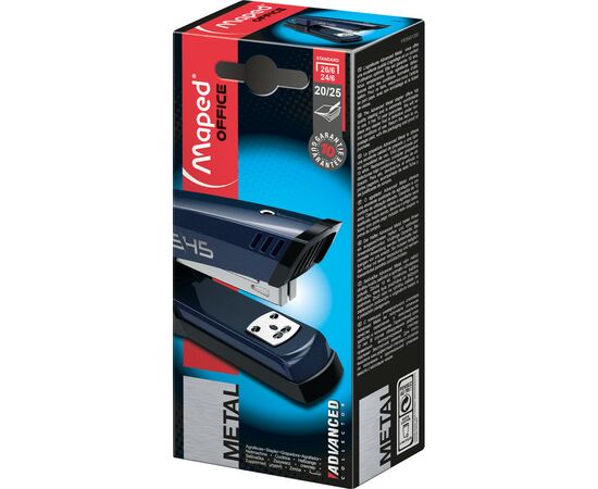 Степлер Maped ADVANCED METAL, металлический, 25л., (скобы 24/6, 26/6), сер (MP.354510), изображение 9 Степлер Maped ADVANCED METAL, металлический, 25л., (скобы 24/6, 26/6), сер (MP.354510), изображение 9
