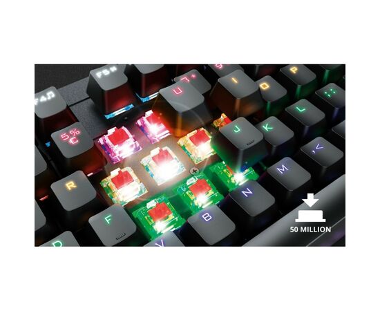 Клавиатура Trust GXT 863 Mazz Mechanical Keyboard (24200), изображение 4 Клавиатура Trust GXT 863 Mazz Mechanical Keyboard (24200), изображение 4