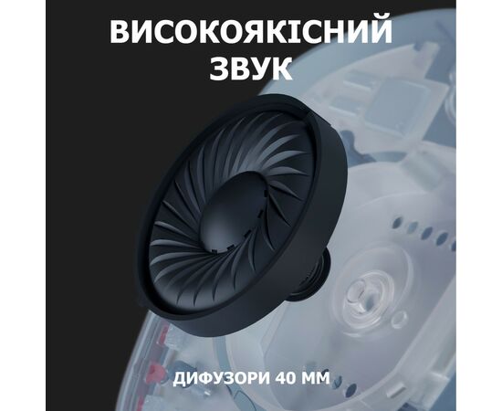 Наушники Logitech G435 Lightspeed Wireless Gaming Headset Blue (981-001062), изображение 4 Наушники Logitech G435 Lightspeed Wireless Gaming Headset Blue (981-001062), изображение 4