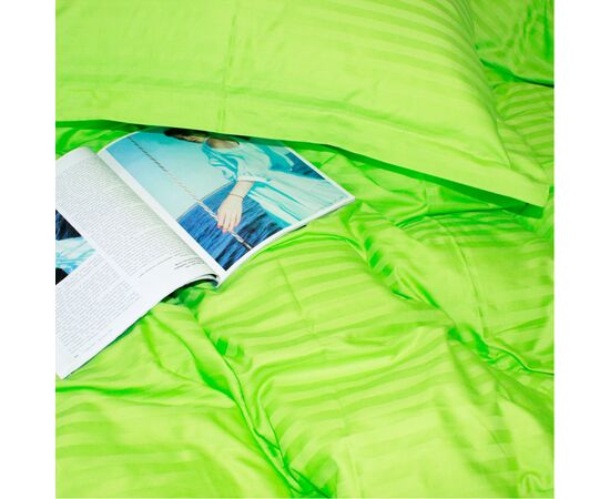 Постільна білизна MirSon SatinStripe 30-0016LightGreen 143х210 Сімейний (2200005253694), зображення 6