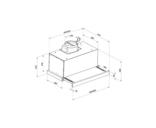Вытяжка кухонная Pyramida TL 60 (1100) WH T, изображение 12 Вытяжка кухонная Pyramida TL 60 (1100) WH T, изображение 12