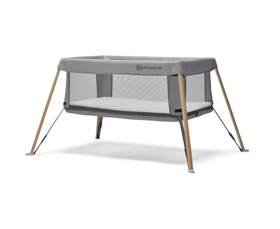Кроватка Kinderkraft манеж 2 в 1 Movi Grey Wooden (5902533918454), изображение 12