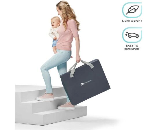 Кроватка Kinderkraft манеж 2 в 1 Movi Grey Wooden (5902533918454), изображение 4