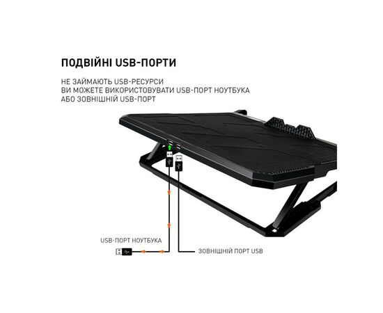 Подставка для ноутбука DYXON FIX COOLING 4 Black (DXNLSFC4B), изображение 10 Подставка для ноутбука DYXON FIX COOLING 4 Black (DXNLSFC4B), изображение 10