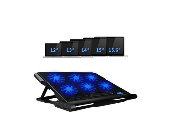 Подставка для ноутбука DYXON FIX COOLING 4 Black (DXNLSFC4B), изображение 6 Подставка для ноутбука DYXON FIX COOLING 4 Black (DXNLSFC4B), изображение 6