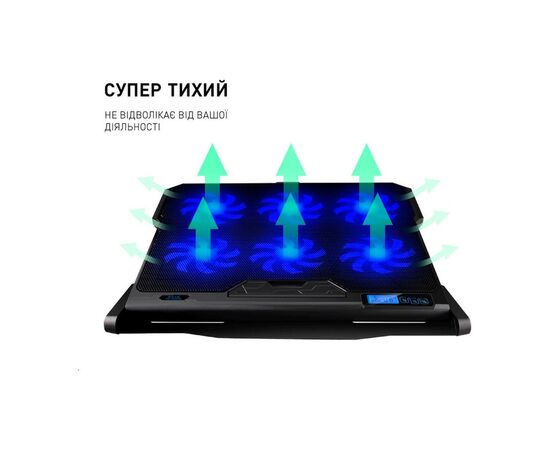 Подставка для ноутбука DYXON FIX COOLING 4 Black (DXNLSFC4B), изображение 8 Подставка для ноутбука DYXON FIX COOLING 4 Black (DXNLSFC4B), изображение 8