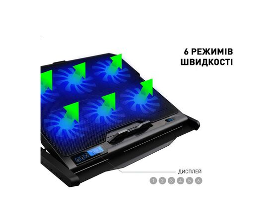 Подставка для ноутбука DYXON FIX COOLING 4 Black (DXNLSFC4B), изображение 9 Подставка для ноутбука DYXON FIX COOLING 4 Black (DXNLSFC4B), изображение 9
