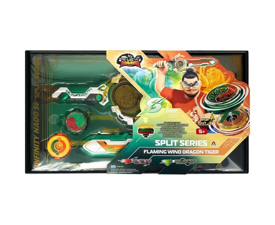 Дзига Auldey Infinity Nado VI серія Split Series Flaming Wind Dragon Tiger Палаючий Вітер Дракон Тигр (EU654145)