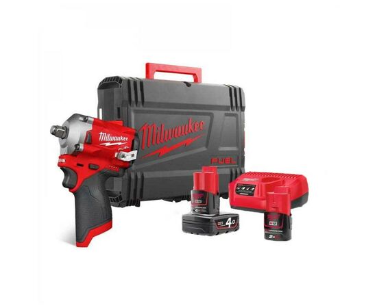 Гайковерт Milwaukee 1/2", M12 FIWF12-422X, 339 Нм, 2Ah (4933464616), изображение 2 Гайковерт Milwaukee 1/2", M12 FIWF12-422X, 339 Нм, 2Ah (4933464616), изображение 2