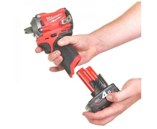 Гайковерт Milwaukee 1/2", M12 FIWF12-422X, 339 Нм, 2Ah (4933464616), изображение 7 Гайковерт Milwaukee 1/2", M12 FIWF12-422X, 339 Нм, 2Ah (4933464616), изображение 7