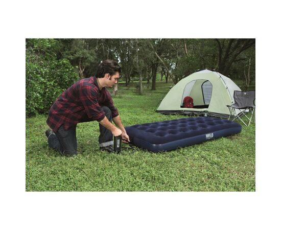 Матрас надувной BestWay Pavillo велюр Синій 99 x 188 x 22 см (67001), изображение 11 Матрас надувной BestWay Pavillo велюр Синій 99 x 188 x 22 см (67001), изображение 11