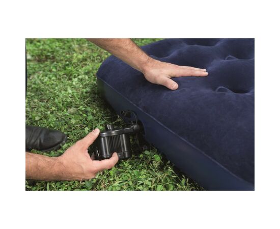 Матрас надувной BestWay Pavillo велюр Синій 99 x 188 x 22 см (67001), изображение 12 Матрас надувной BestWay Pavillo велюр Синій 99 x 188 x 22 см (67001), изображение 12