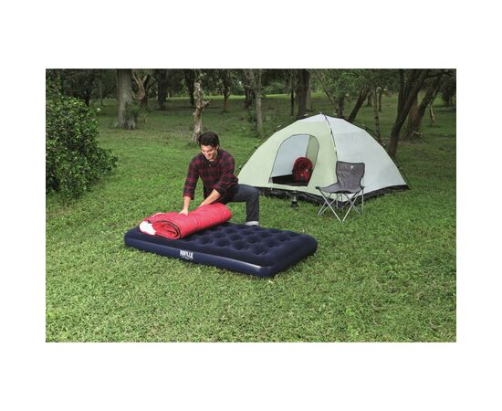 Матрас надувной BestWay Pavillo велюр Синій 99 x 188 x 22 см (67001), изображение 8 Матрас надувной BestWay Pavillo велюр Синій 99 x 188 x 22 см (67001), изображение 8