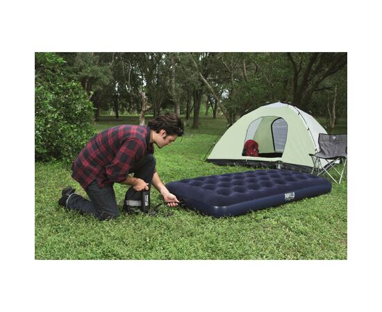 Матрас надувной BestWay Pavillo велюр Синій 99 x 188 x 22 см (67001), изображение 9 Матрас надувной BestWay Pavillo велюр Синій 99 x 188 x 22 см (67001), изображение 9