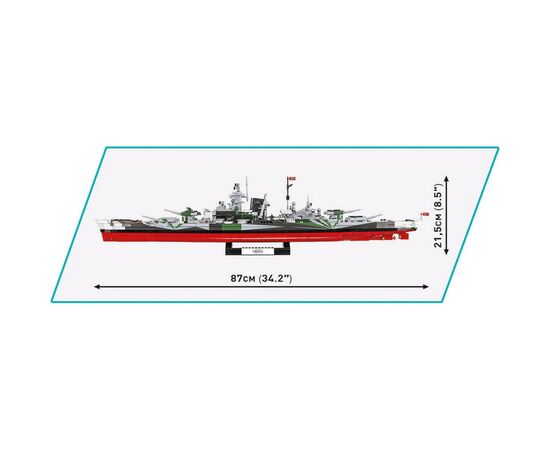 Конструктор Cobi Линкор Тирпиц 1:300, 2880 деталей (COBI-4839), изображение 8 Конструктор Cobi Линкор Тирпиц 1:300, 2880 деталей (COBI-4839), изображение 8