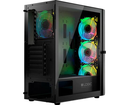 Корпус Logic concept ARAMIS MESH+GLASS ARGB fans 4x120mm BLACK (AT-ARAMIS-10-0000000-0002), зображення 8 Корпус Logic concept ARAMIS MESH+GLASS ARGB fans 4x120mm BLACK (AT-ARAMIS-10-0000000-0002), зображення 8
