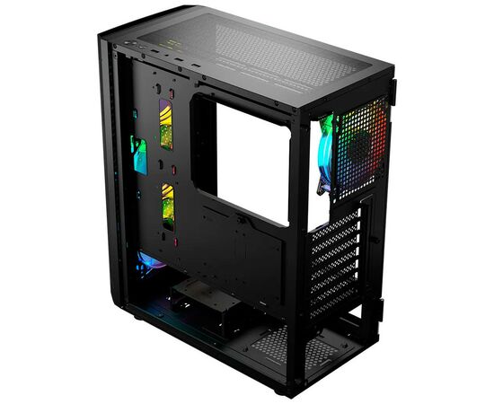 Корпус Logic concept ARAMIS MESH+GLASS ARGB fans 4x120mm BLACK (AT-ARAMIS-10-0000000-0002), зображення 9 Корпус Logic concept ARAMIS MESH+GLASS ARGB fans 4x120mm BLACK (AT-ARAMIS-10-0000000-0002), зображення 9