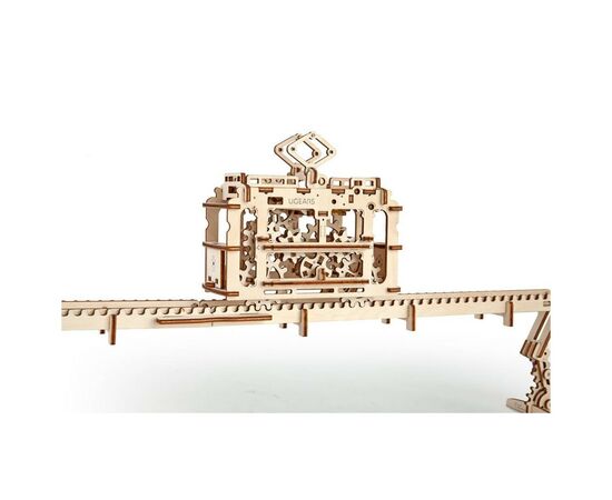 Конструктор Ugears механический Трамвай с рельсами (70008), изображение 10 Конструктор Ugears механический Трамвай с рельсами (70008), изображение 10