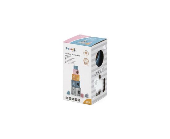 Развивающая игрушка Viga Toys Кубики PolarB Сортируем и складываем (44016), изображение 2 Развивающая игрушка Viga Toys Кубики PolarB Сортируем и складываем (44016), изображение 2