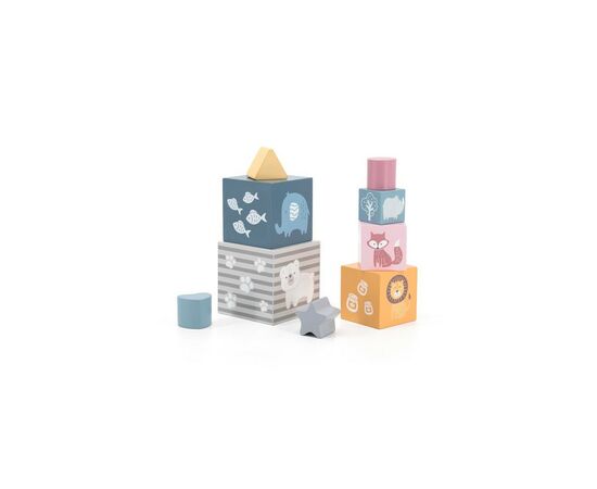 Развивающая игрушка Viga Toys Кубики PolarB Сортируем и складываем (44016), изображение 3 Развивающая игрушка Viga Toys Кубики PolarB Сортируем и складываем (44016), изображение 3