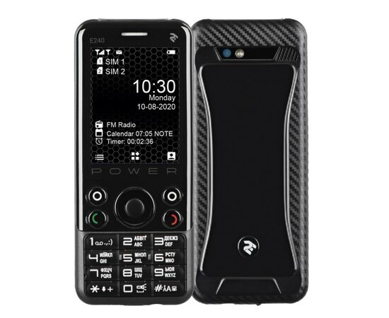 Мобильный телефон 2E E240 POWER Black (680576170088)