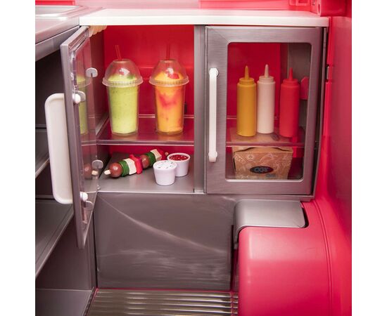 Игровой набор Our Generation транспорт для кукол Продуктовый фургон розовый (BD37969Z), изображение 11 Игровой набор Our Generation транспорт для кукол Продуктовый фургон розовый (BD37969Z), изображение 11