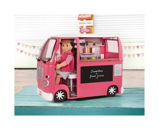 Игровой набор Our Generation транспорт для кукол Продуктовый фургон розовый (BD37969Z), изображение 4 Игровой набор Our Generation транспорт для кукол Продуктовый фургон розовый (BD37969Z), изображение 4