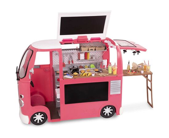 Игровой набор Our Generation транспорт для кукол Продуктовый фургон розовый (BD37969Z), изображение 7 Игровой набор Our Generation транспорт для кукол Продуктовый фургон розовый (BD37969Z), изображение 7