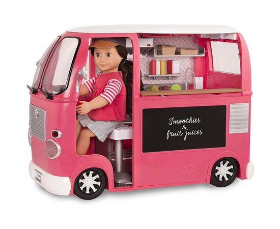 Игровой набор Our Generation транспорт для кукол Продуктовый фургон розовый (BD37969Z), изображение 8 Игровой набор Our Generation транспорт для кукол Продуктовый фургон розовый (BD37969Z), изображение 8