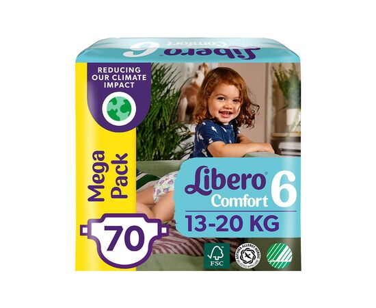 Подгузник Libero Comfort 6 13-20 кг 70 шт (7322541083414)