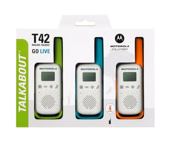 Портативная рация Motorola TALKABOUT T42 Triple Pack (B4P00811MDKMAW), изображение 12 Портативная рация Motorola TALKABOUT T42 Triple Pack (B4P00811MDKMAW), изображение 12