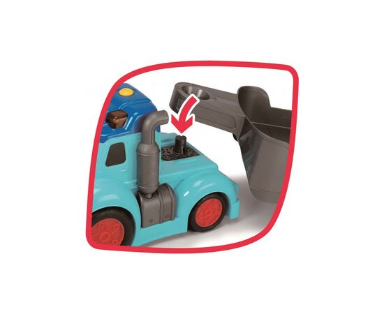Спецтехніка Dickie Toys Вантажівка АВС "Тедді" зі звук. та світл. ефектами, з причепом та машинкою, 60 см (4119002), зображення 10 Спецтехніка Dickie Toys Вантажівка АВС "Тедді" зі звук. та світл. ефектами, з причепом та машинкою, 60 см (4119002), зображення 10
