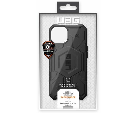 Чехол для моб. телефона Uag Apple iPhone 14 Pathfinder Magsafe, Black (114052114040), изображение 12 Чехол для моб. телефона Uag Apple iPhone 14 Pathfinder Magsafe, Black (114052114040), изображение 12