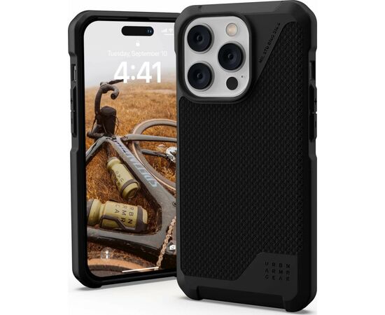 Чехол для моб. телефона Uag Apple iPhone 14 Pro Metropolis LT Magsafe, Kevlar Black (114050113940), изображение 11 Чехол для моб. телефона Uag Apple iPhone 14 Pro Metropolis LT Magsafe, Kevlar Black (114050113940), изображение 11